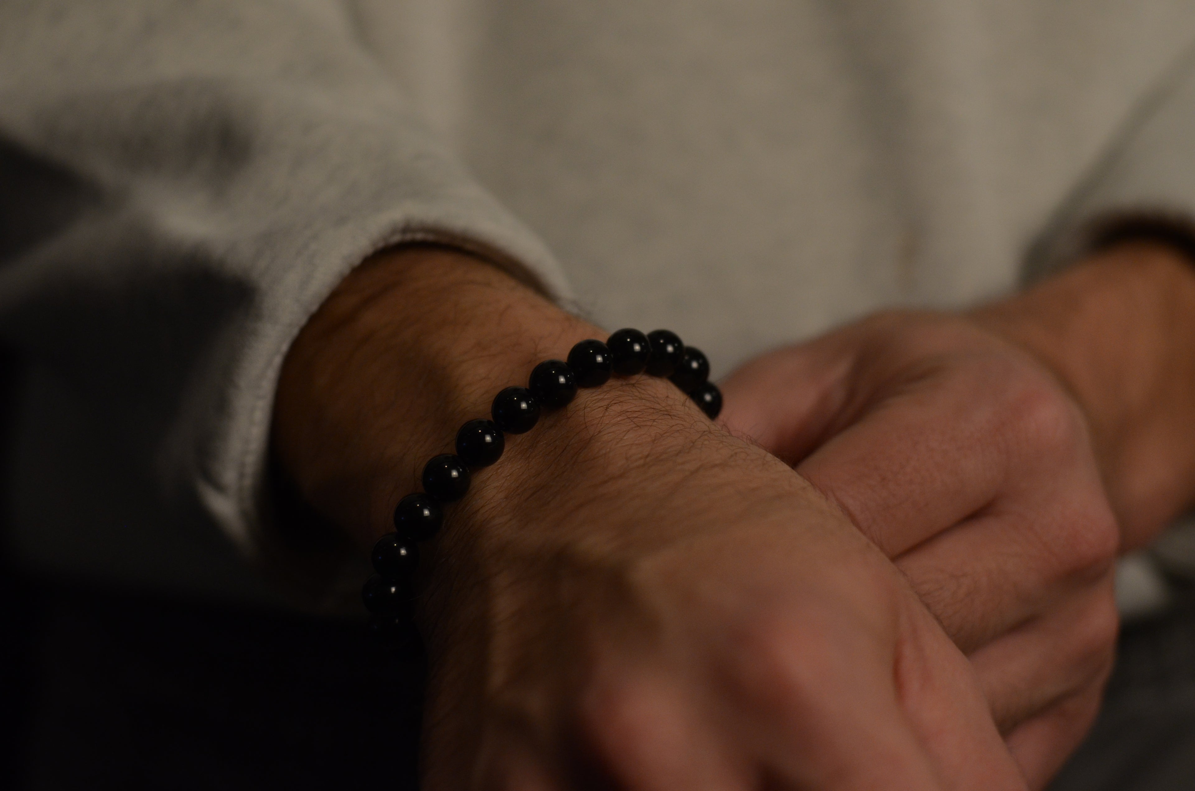 Bracelet Gunnera obsidienne