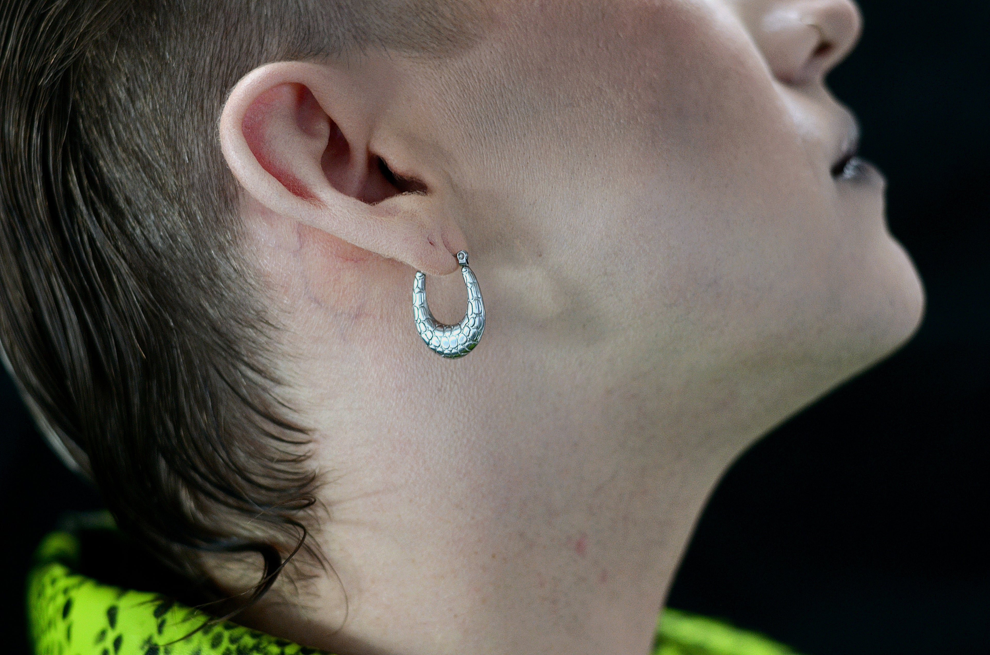 Boucles d’oreilles Folia argenté