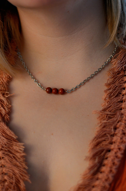Collier jaspe Rubra