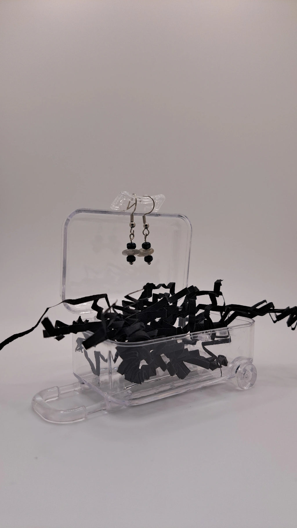 Boucles d'oreilles Piper argenté