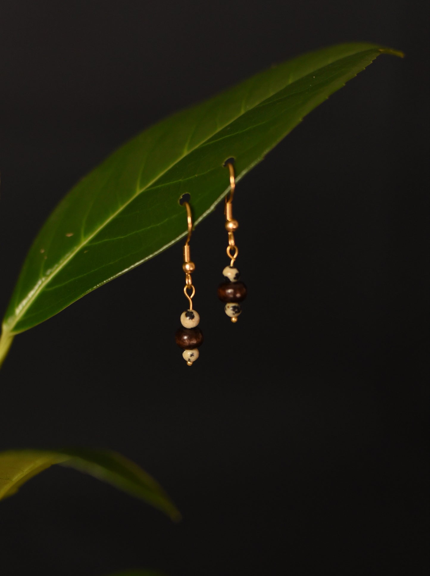 Boucles d'oreilles pieris Doré