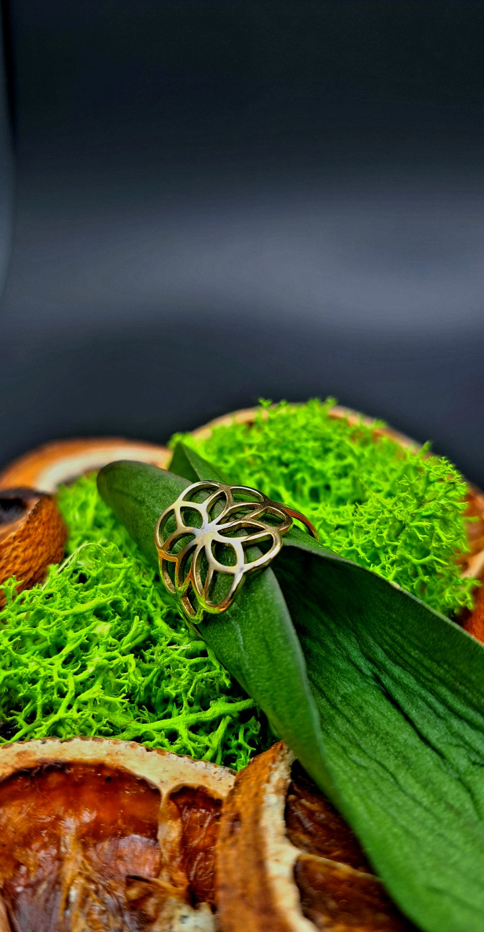 Bague Fluviatile doré