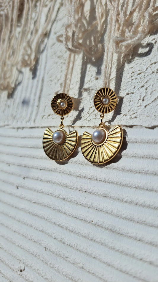 Boucles d'oreilles Maritima doré