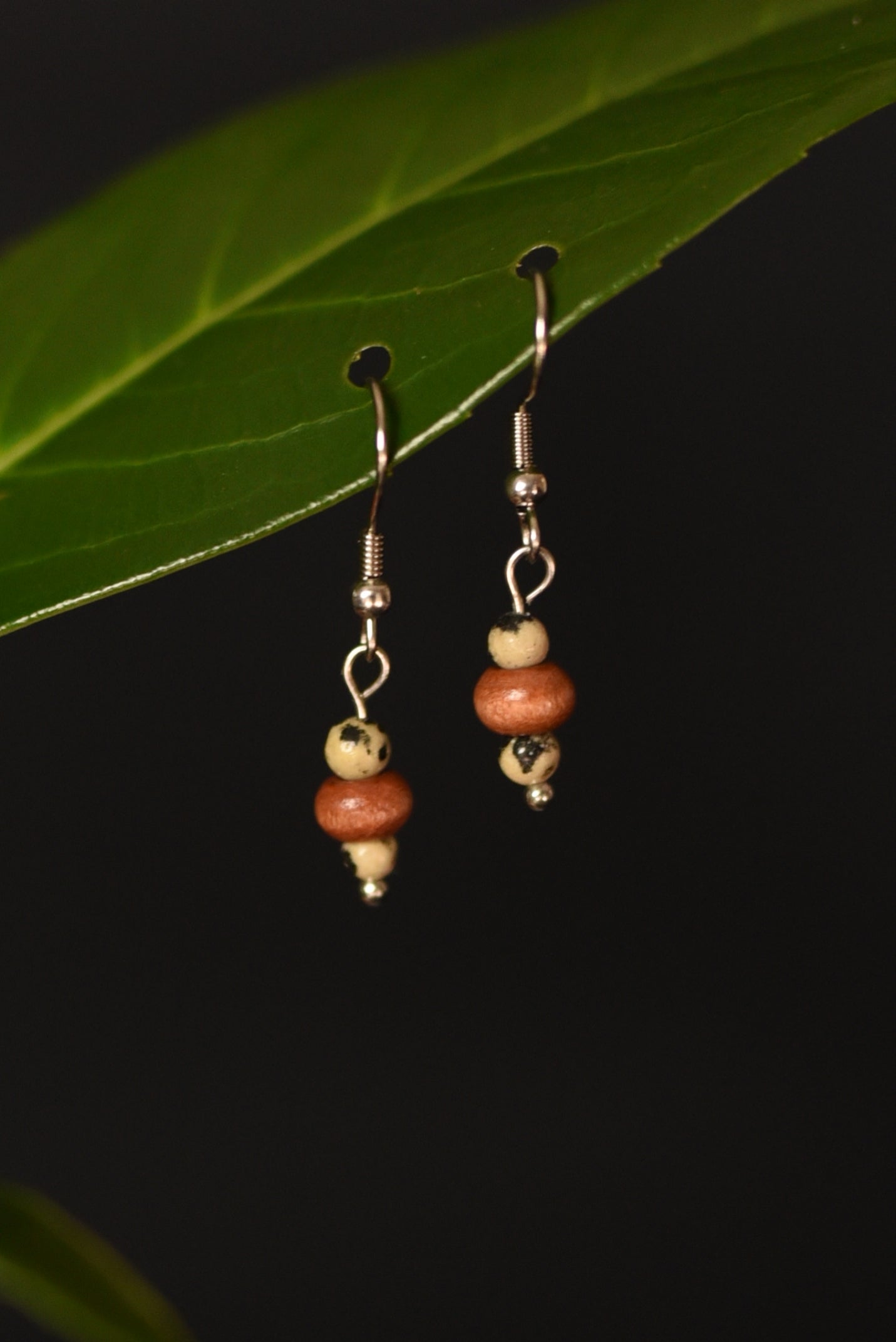 Boucles d'oreilles ilex Argenté