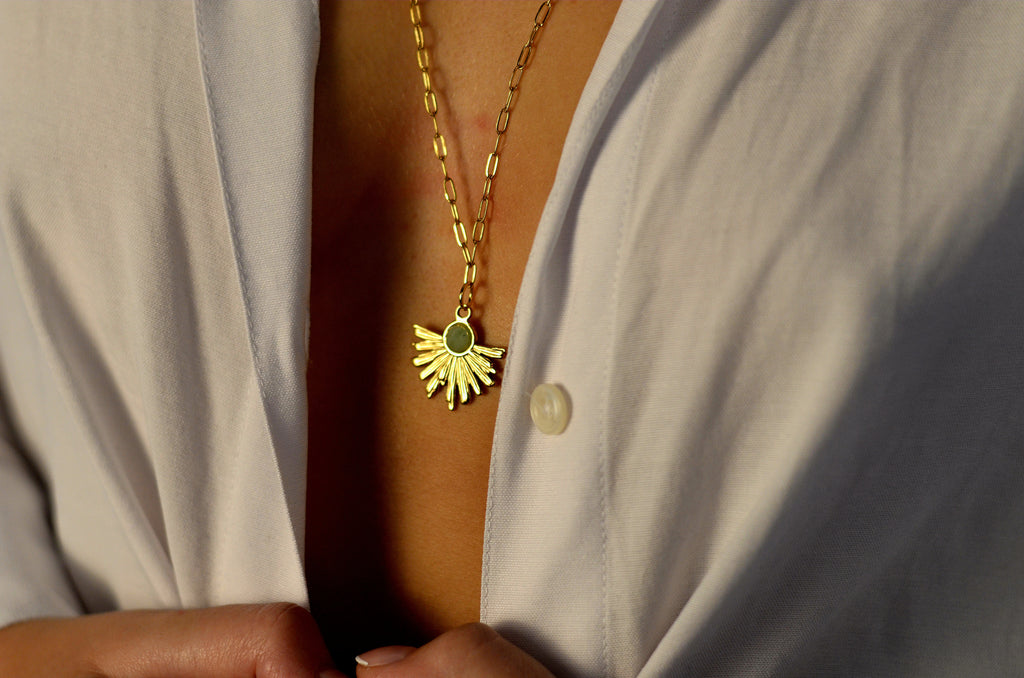 Collier Damascena amazonite