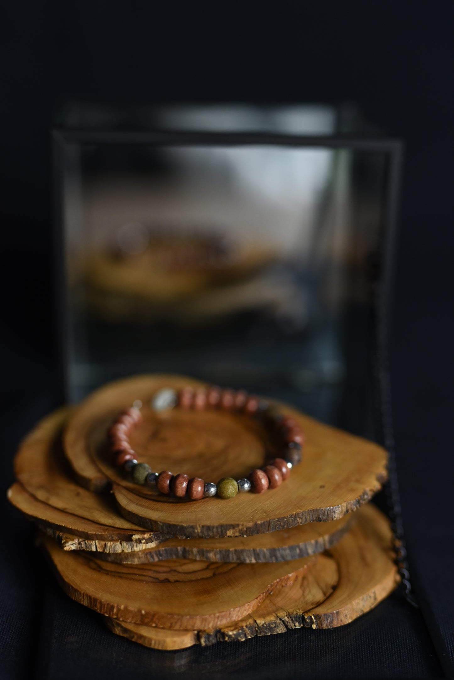 Bracelet Cassia agate argenté