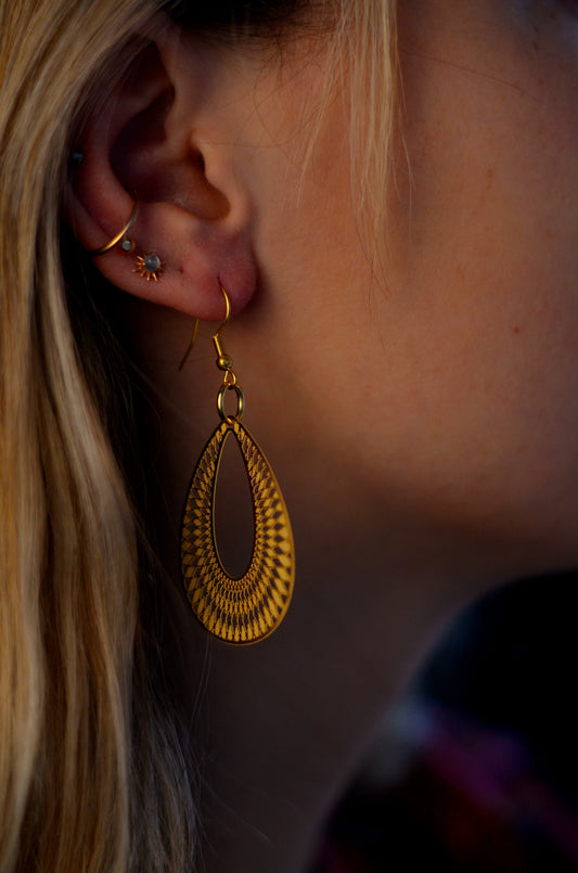 Boucles d’oreilles Portia doré