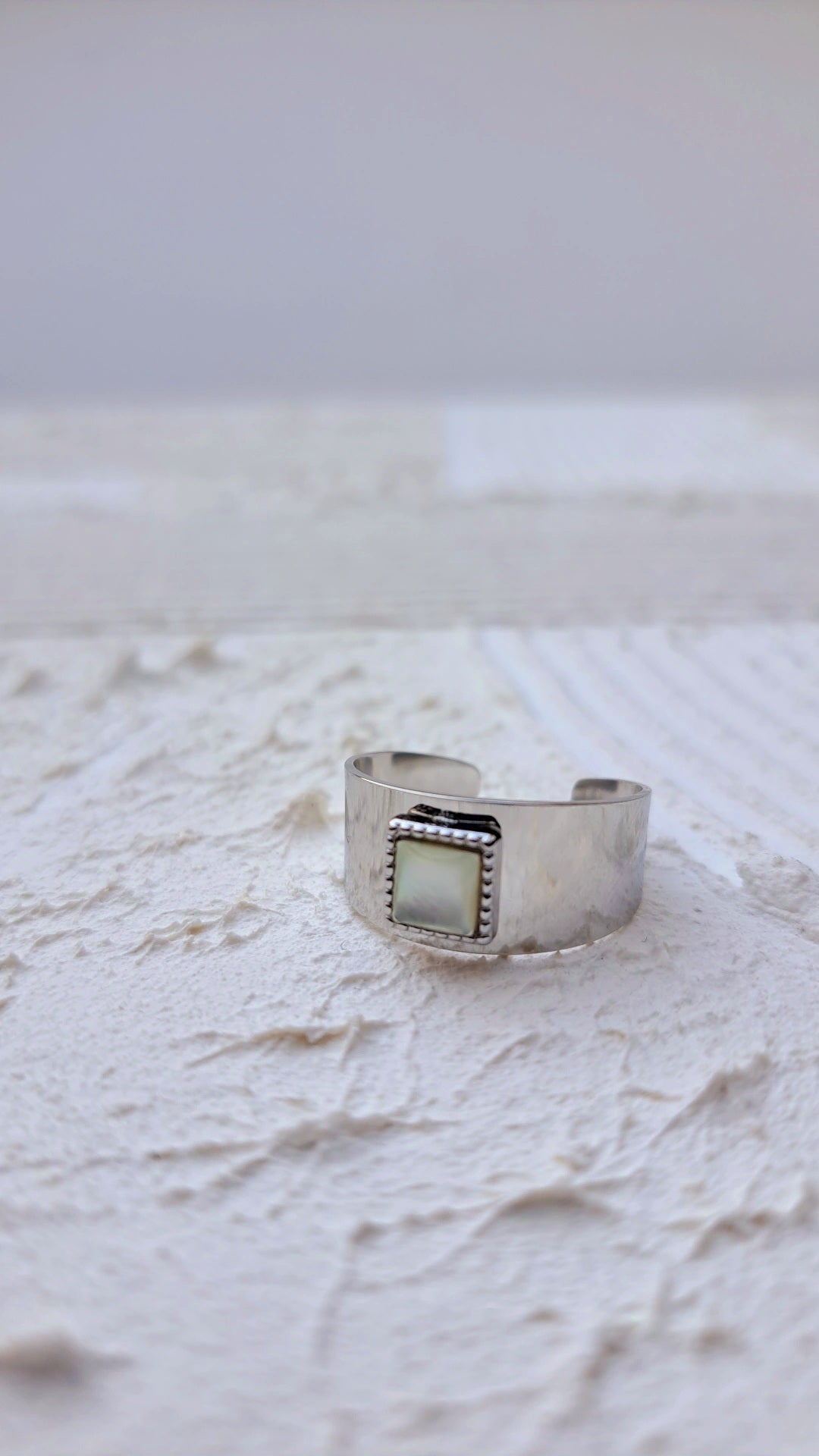 Bague Valerianella argenté