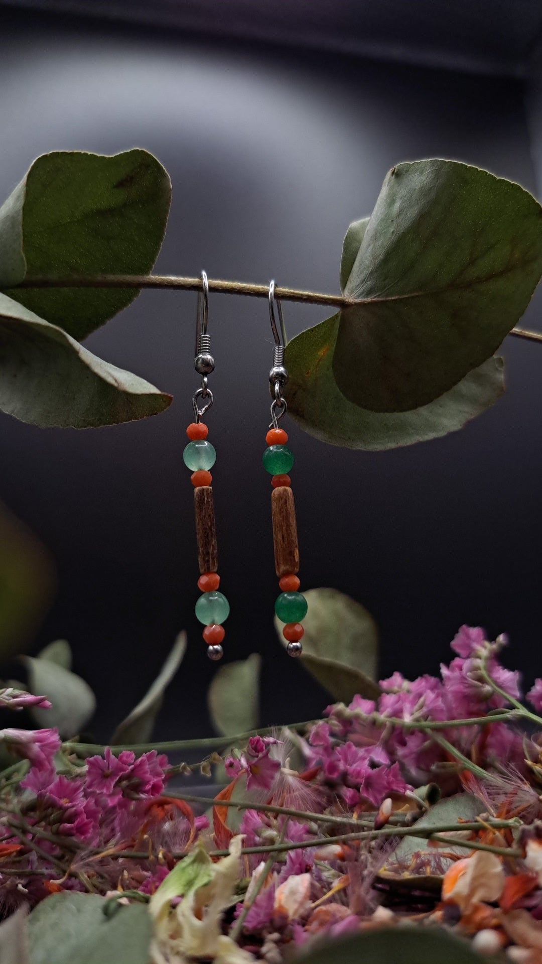 Boucles d'oreilles Orientalis argenté