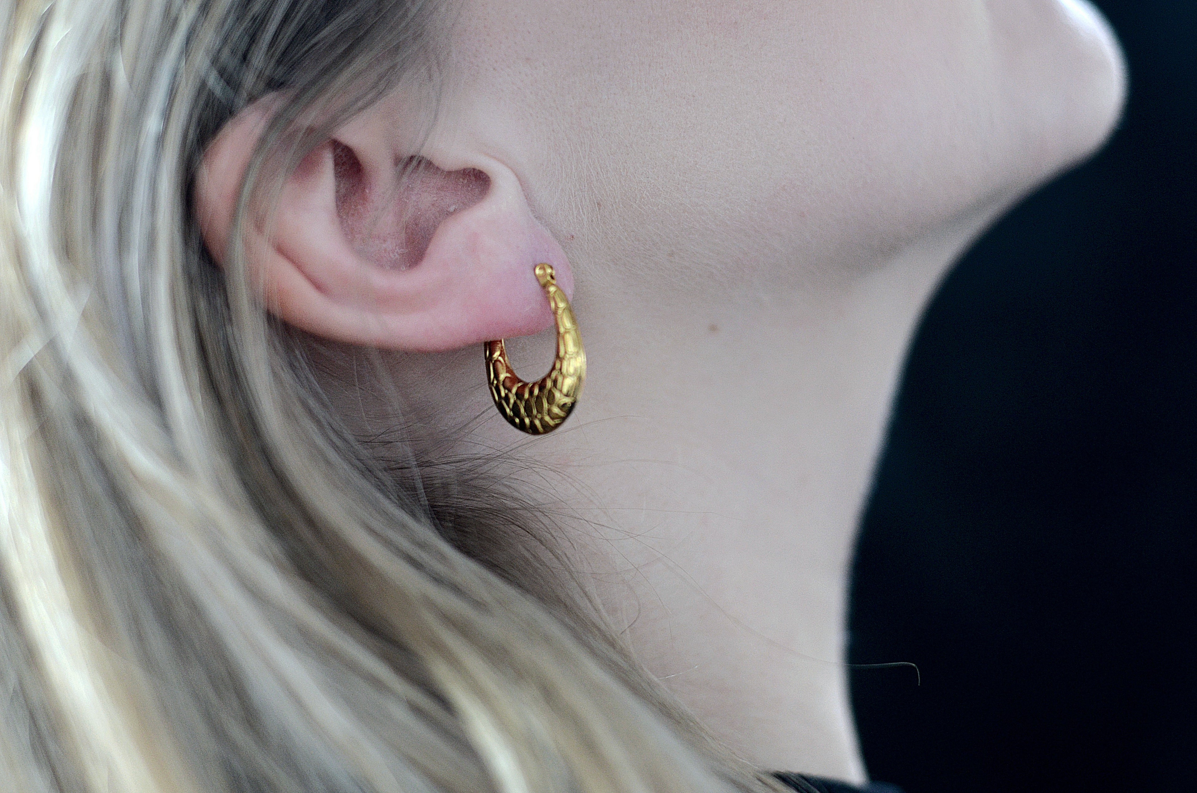 Boucles d’oreilles Folia doré