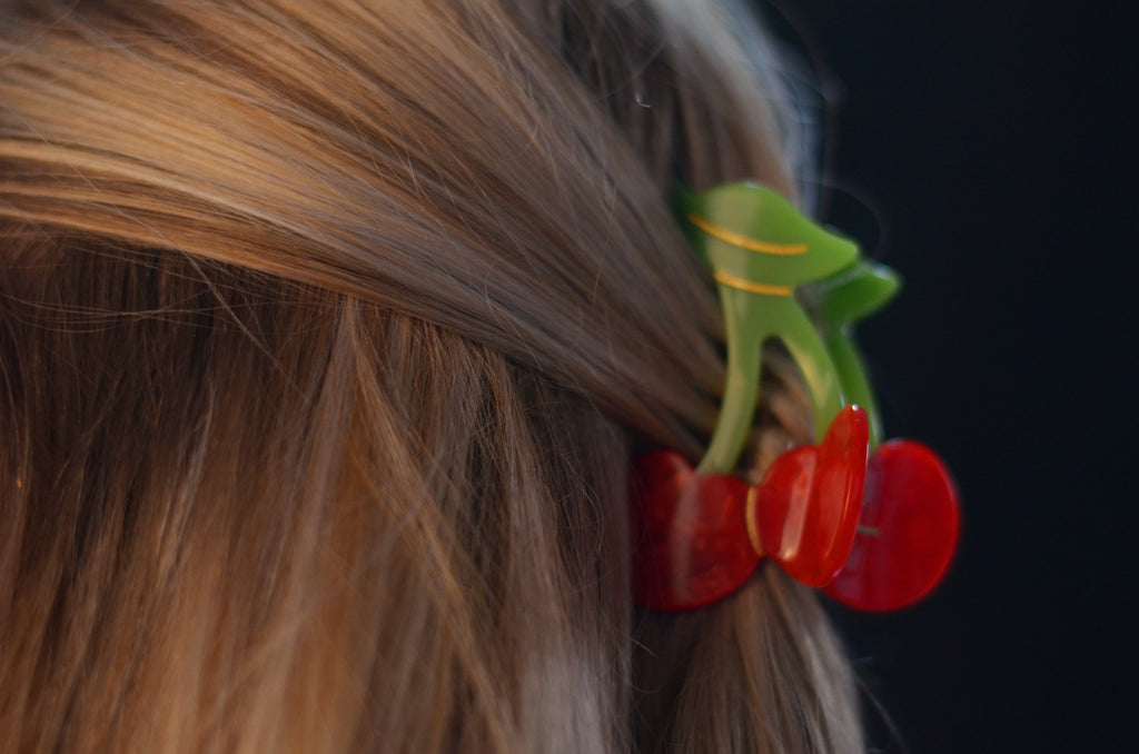 Pince à cheveux cherry