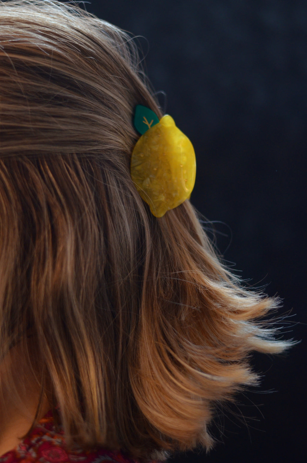 Pince à cheveux citron