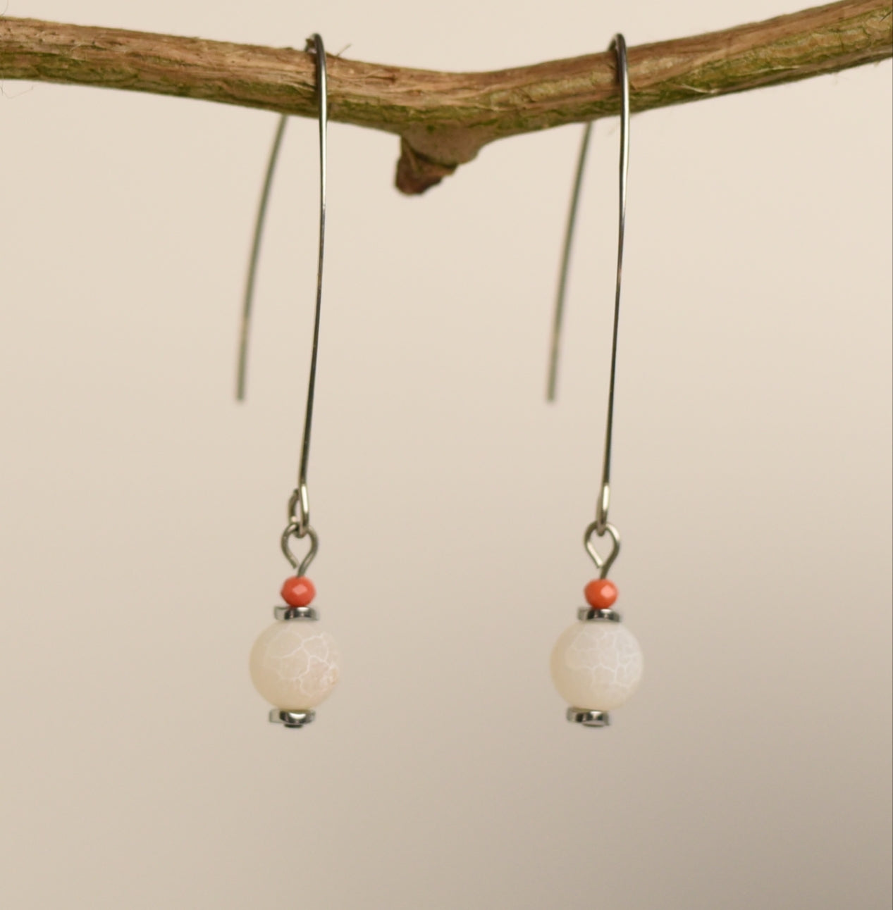 Boucles d'oreilles Opala Argenté