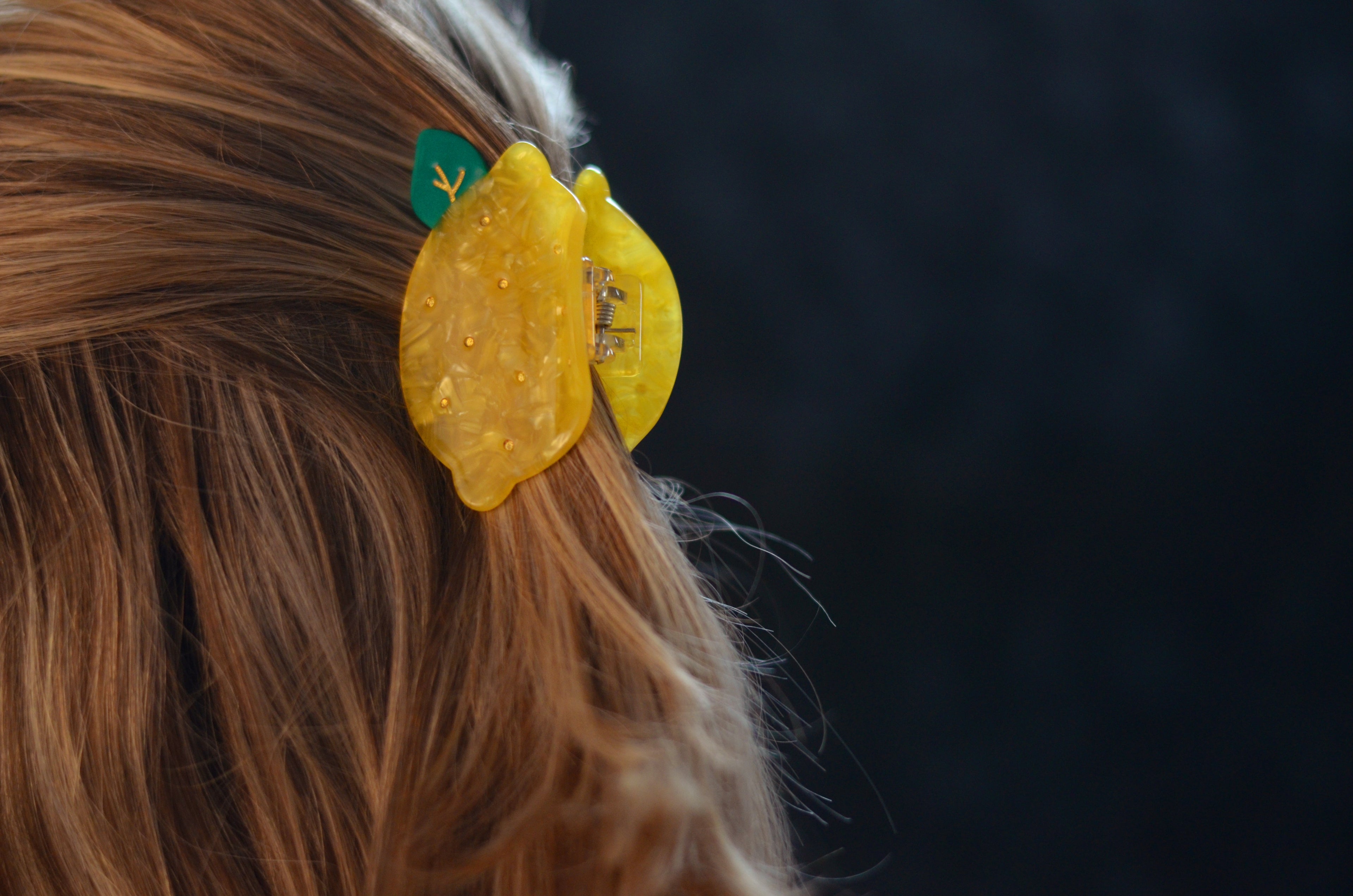 Pince à cheveux citron