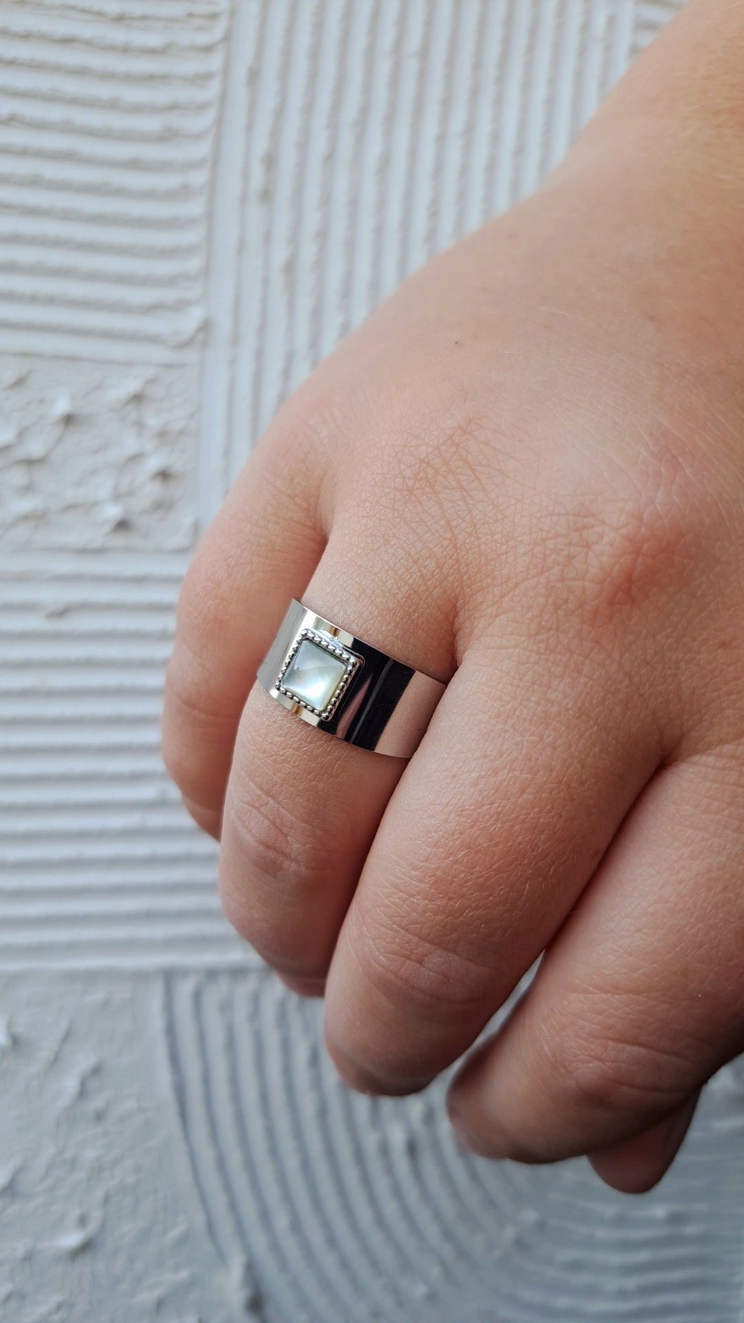 Bague Valerianella argenté