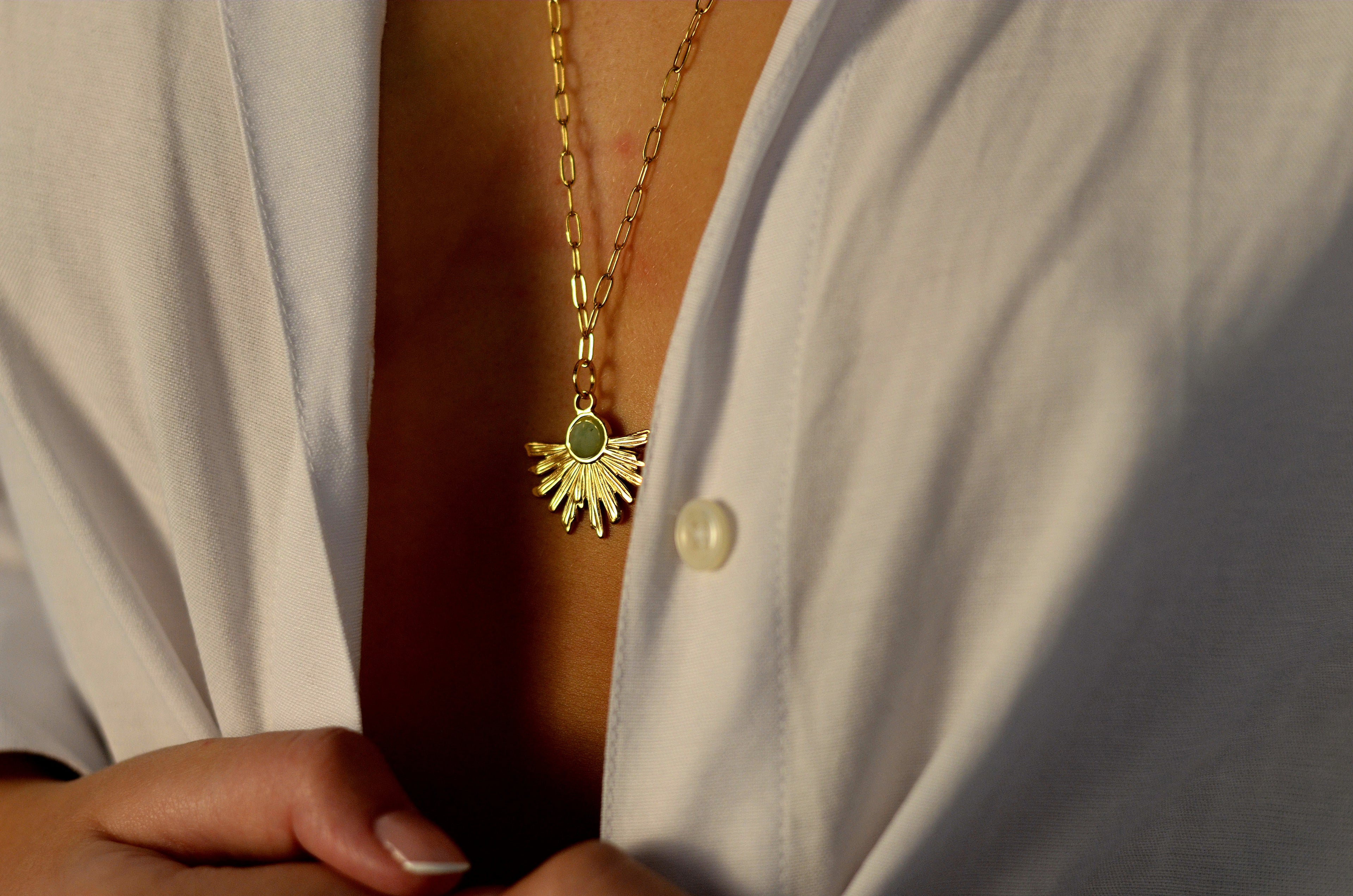 Collier Damascena amazonite